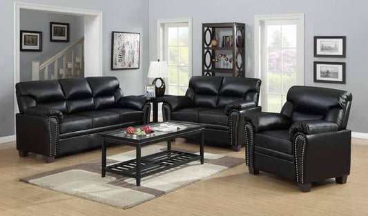 1450 Black Living Room Set