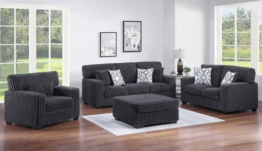 1556 Charcoal Living Room Set