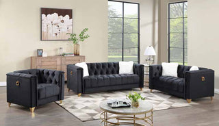 2090 Black Living Room Set