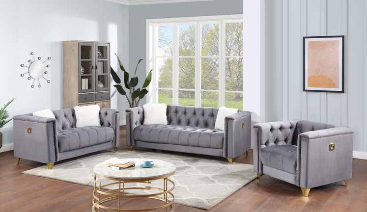 2094 Grey Living Room Set