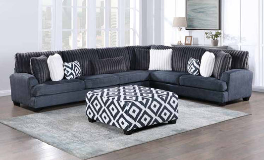 3226-4E Charcoal 4pc Sectional Living Room Set