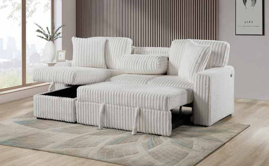 3442 Taupe 2pc Reversible Sectional Living Room Set