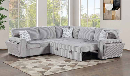 3573 Light Grey Sectional Overall Living Room Set