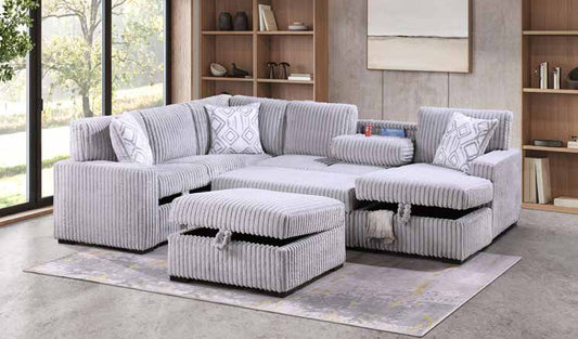 3583 Grey Pop up Sleeper Living Room Set