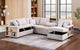 3591 Beige Sleeper Sectional Living Room Set