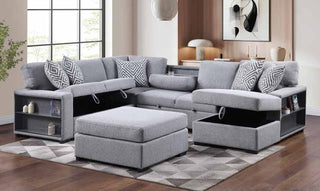 3594 Grey Sleeper Sectional Living Room Set