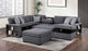 3596 Charcoal Sleeper Sectional Living Room Set