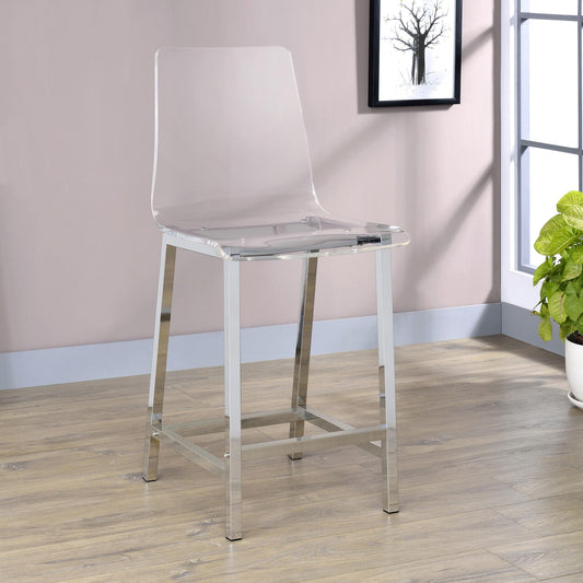 Juelia Counter Stool in Clear - Coaster Furniture