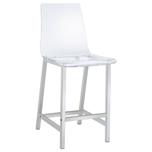 Juelia Counter Stool in Clear - Coaster Furniture