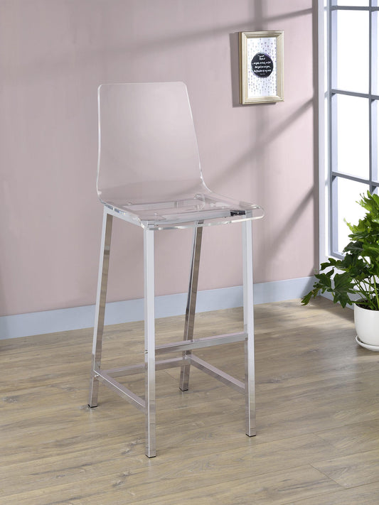 Juelia Bar Stool in Clear - Coaster Furniture