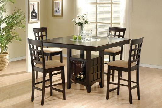 Gabriel 5-Piece C.Ht Dining Set in Cappuccino - Coaster Furniture