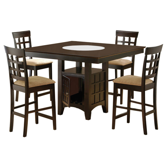 Gabriel 5-Piece C.Ht Dining Set in Cappuccino - Coaster Furniture