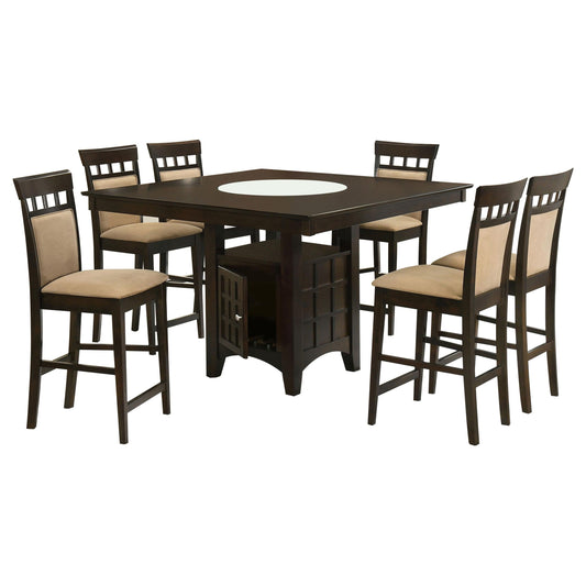 Gabriel 7-Piece C.Ht Dining Set in Cappuccino - Coaster Furniture