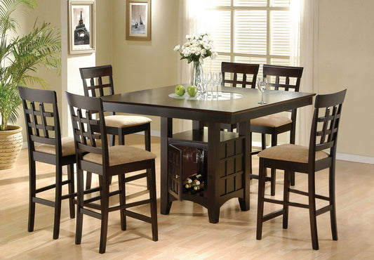 Gabriel 7-Piece C.Ht Dining Set in Cappuccino - Coaster Furniture