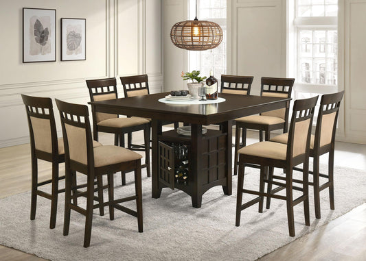 Gabriel 9-Piece C.Ht Dining Set in Cappuccino - Coaster Furniture