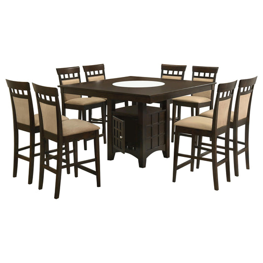 Gabriel 9-Piece C.Ht Dining Set in Cappuccino - Coaster Furniture