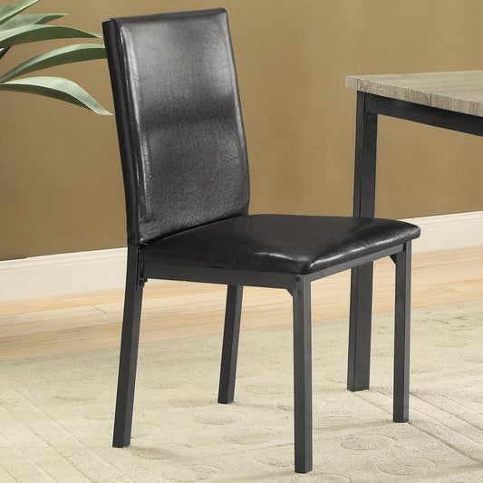 Garza Side Chair in Dark Brown - Coaster Furniture