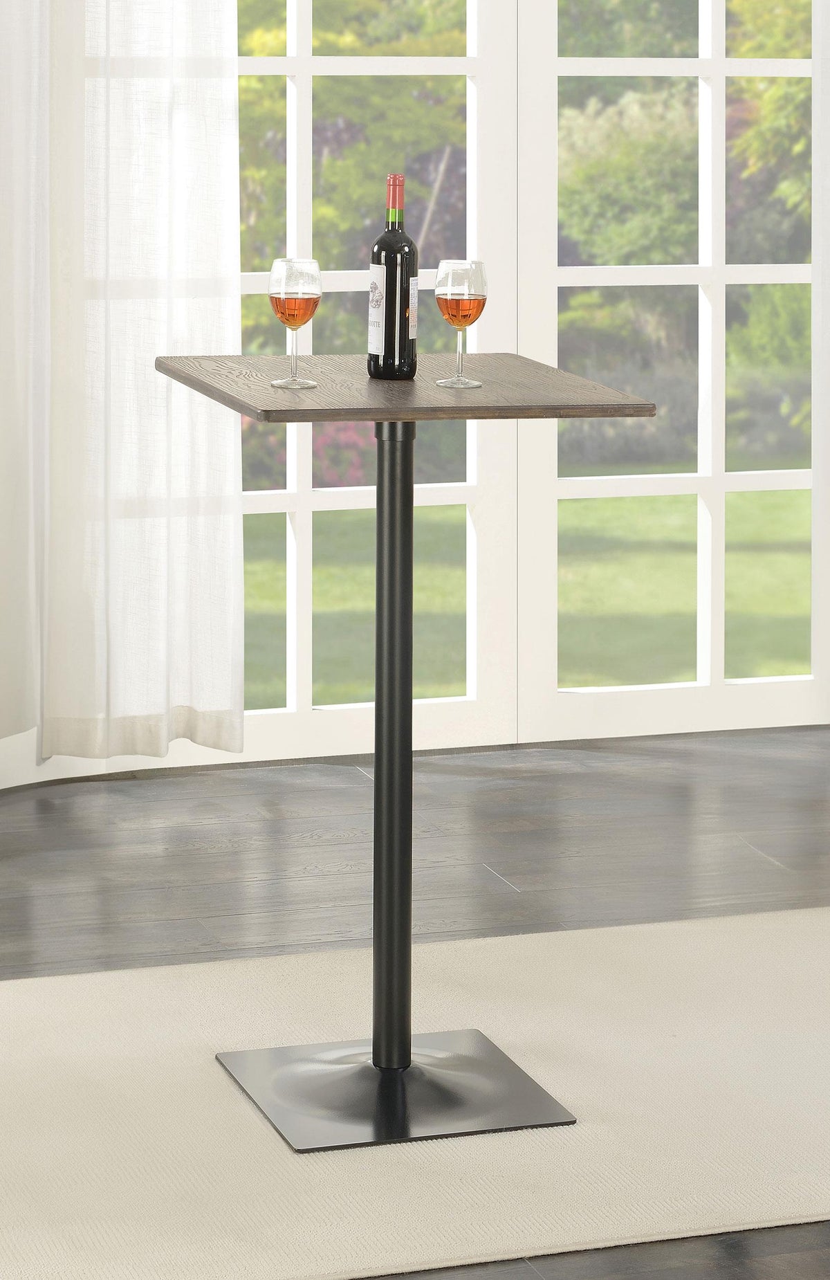 Cavalier Bar Table in Dark Elm - Coaster Furniture
