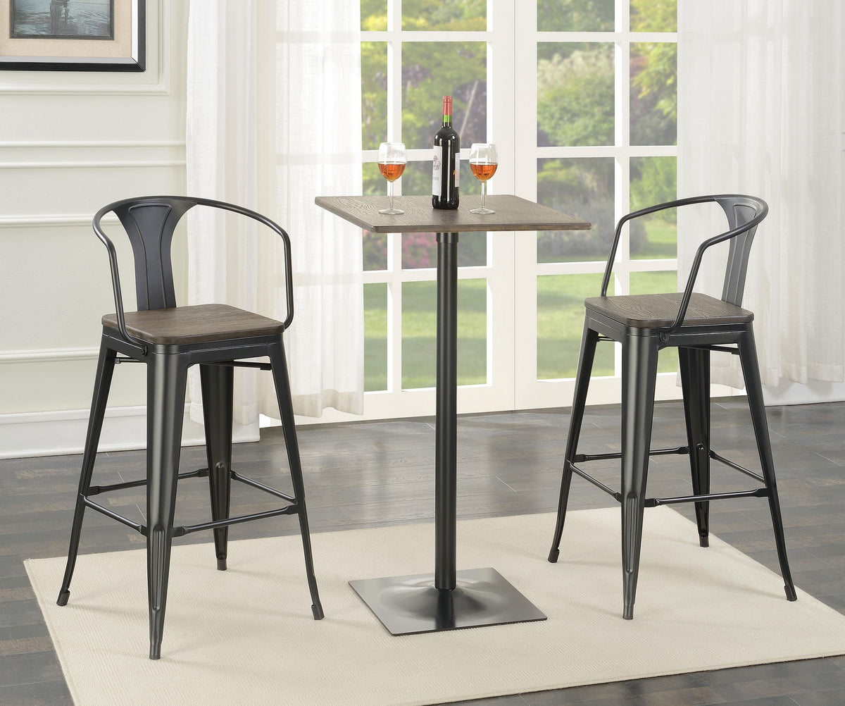 Cavalier Bar Table in Dark Elm - Coaster Furniture