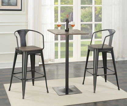 Cavalier Bar Table in Dark Elm - Coaster Furniture
