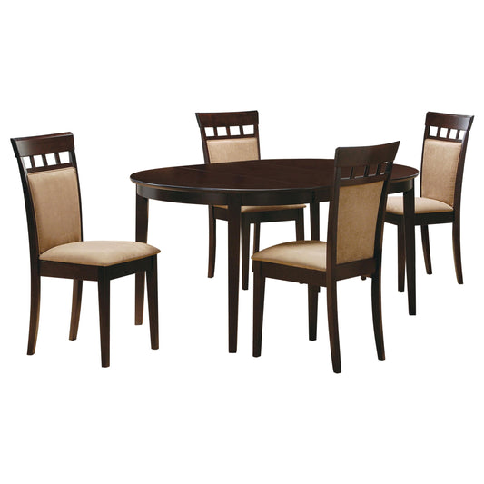 Gabriel 5-Piece Dining Set in Cappuccino - Coaster Furniture