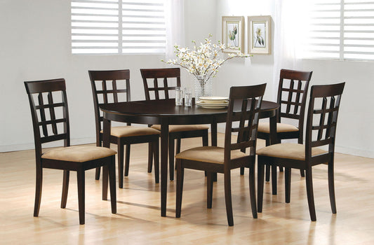 Gabriel 7-Piece Dining Set in Cappuccino - Coaster Furniture