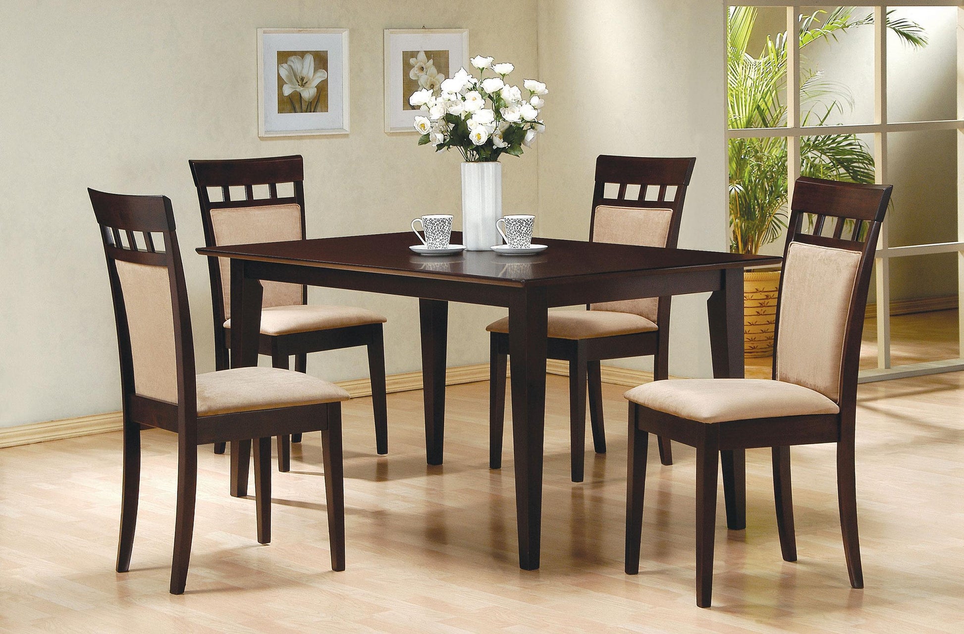 Gabriel Dining Set in Cappuccino - Coaster Furniture