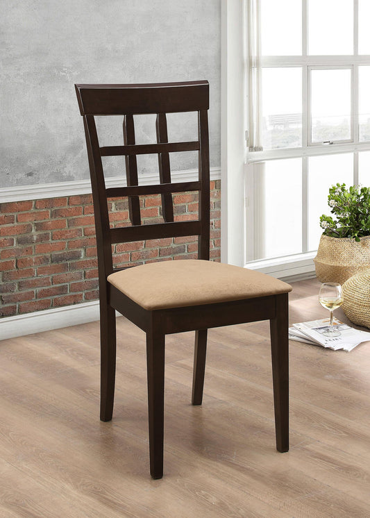 Gabriel Side Chair in Cappuccino - Coaster Furniture
