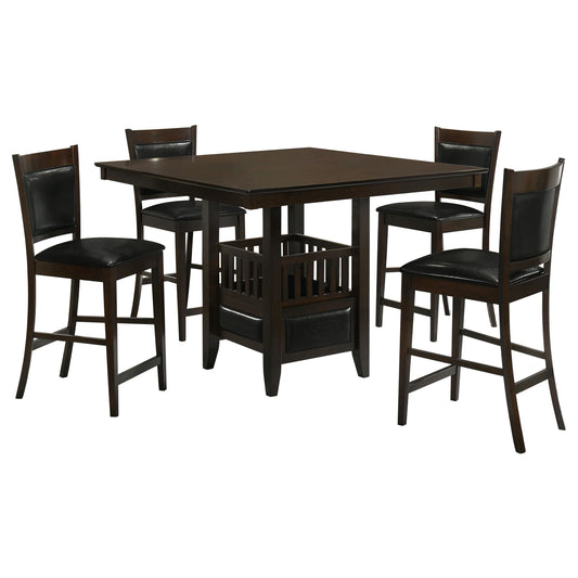 Jaden 5-Piece C.Ht Dining Set in Espresso - Coaster Furniture