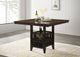 Jaden Counter Height Dining Table in Espresso - Coaster Furniture