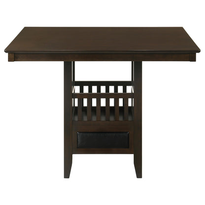 Jaden Counter Height Dining Table in Espresso - Coaster Furniture