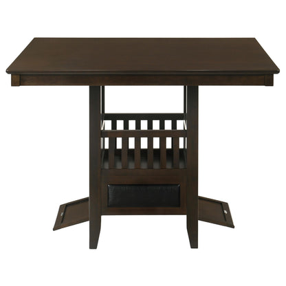 Jaden Counter Height Dining Table in Espresso - Coaster Furniture