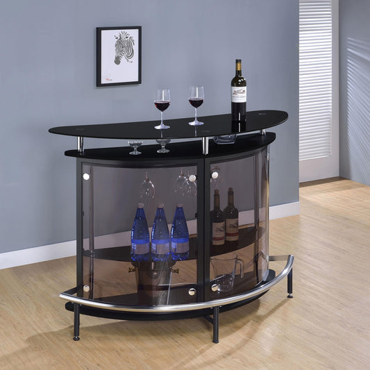 Amarillo Home Bar in Black - Coaster Furniture