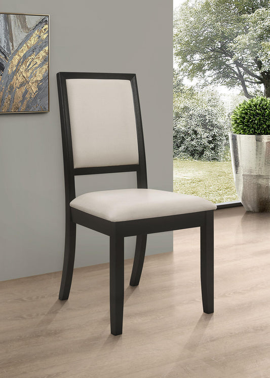 Louise Side Chair in Black - Coaster Furniture