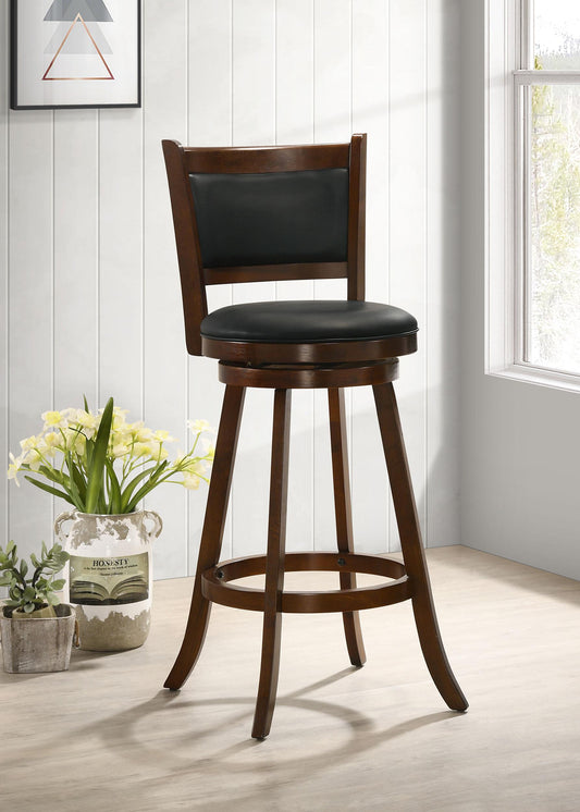 Broxton Swivel Bar Stool in Chestnut - Coaster Furniture