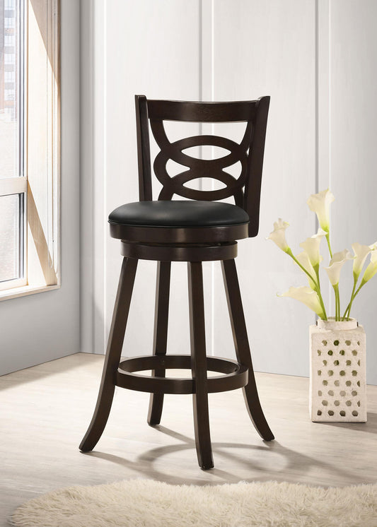 Calecita Swivel Bar Stool in Cappuccino - Coaster Furniture