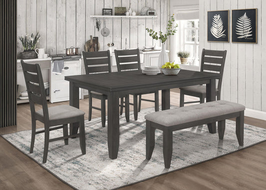 Dalila Dining Table 6-Piece Set in Cappuccino - Coaster Furniture