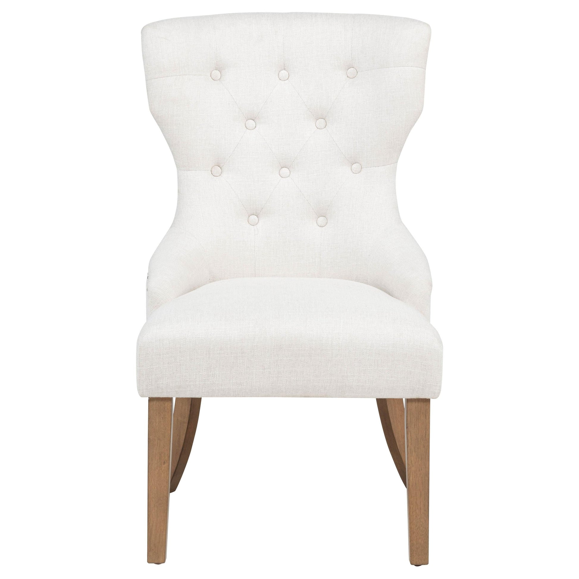 Baney Side Chair - Beige / Rustic Grey
