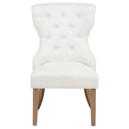 Baney Side Chair - Beige / Rustic Grey