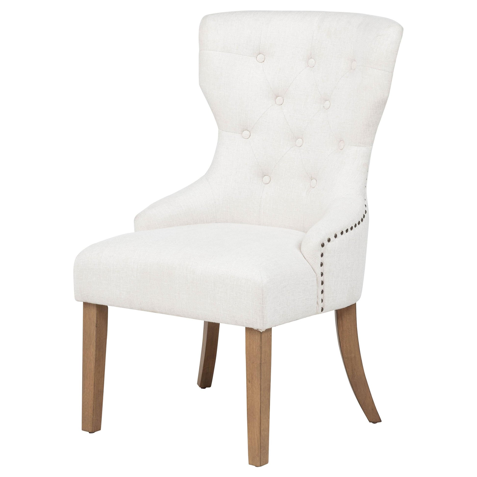 Baney Side Chair - Beige / Rustic Grey