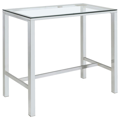 Tolbert Bar Table 5-Piece Set in Chrome - Coaster Furniture