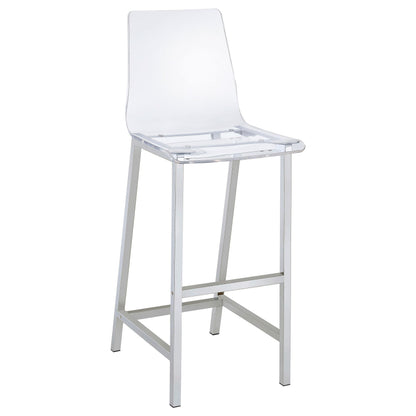 Tolbert Bar Table 5-Piece Set in Chrome - Coaster Furniture