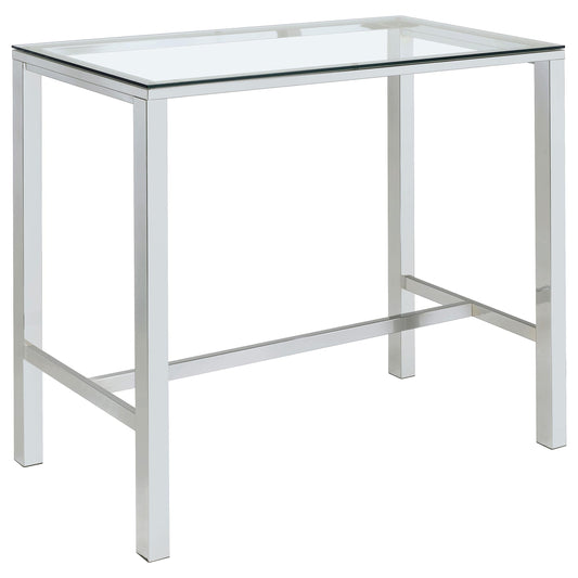 Tolbert Bar Table in Chrome - Coaster Furniture