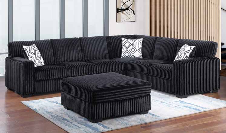 3650 Black Living Room Set