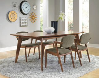 Malone 5-Piece Dining Set in Dark Walnut - Coaster Furniture