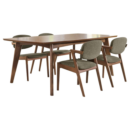 Malone 5-Piece Dining Set in Dark Walnut - Coaster Furniture