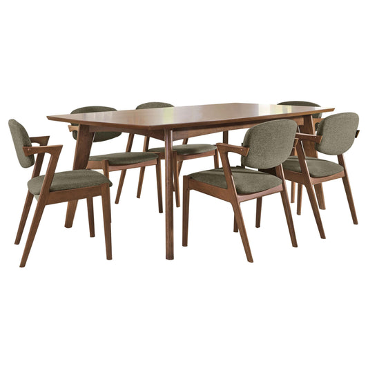 Malone 7-Piece Dining Set in Dark Walnut - Coaster Furniture