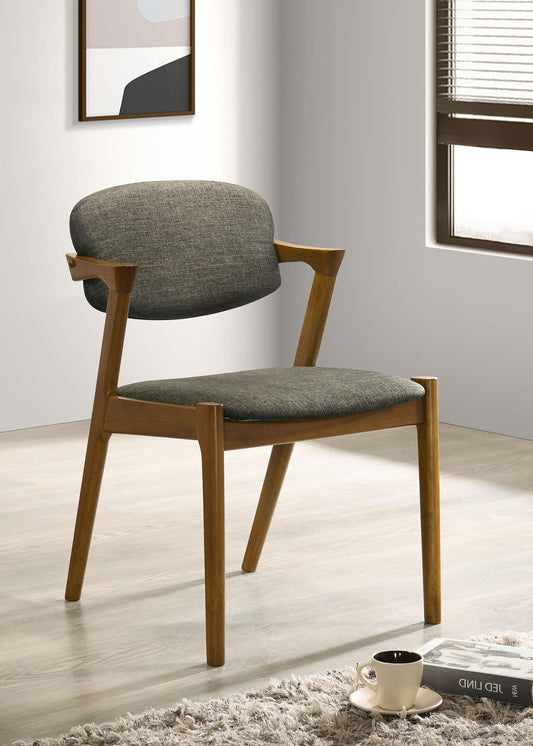 Malone Arm Chair in Dark Walnut - Coaster Furniture