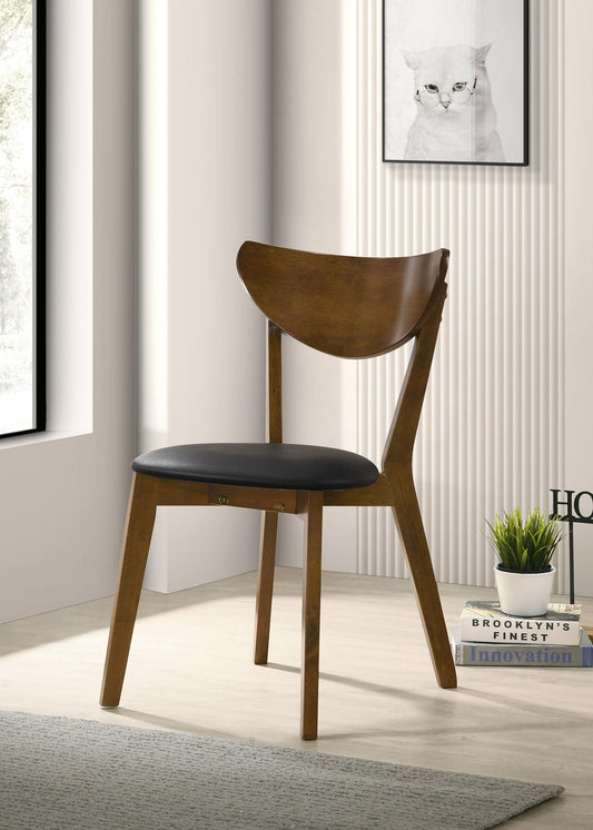 Jedda Side Chair in Dark Walnut - Coaster Furniture