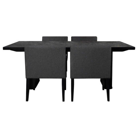 Catherine 5-Piece Dining Set in Black - Coaster Furniture
